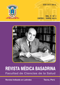 revista médica basadrina - Universidad Nacional Jorge Basadre
