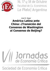 América Latina ante China: ¿Transición del Consenso de
