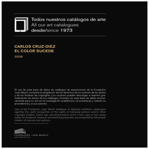 Carlos Cruz-Díez : el color sucede