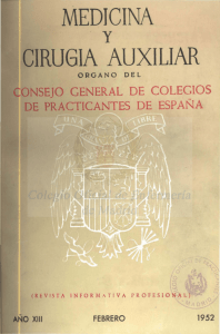 Febrero 1952 en PDF - CODEM. Ilustre Colegio Oficial de