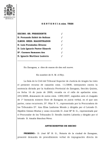 SENTENCIA núm. TRES EXCMO. SR. PRESIDENTE / D. Fernando