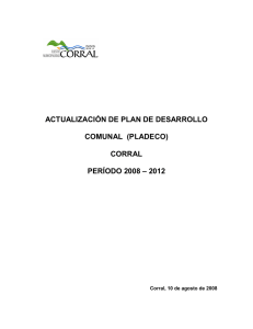 pladeco corral 2008-2012 - Municipalidad de Corral