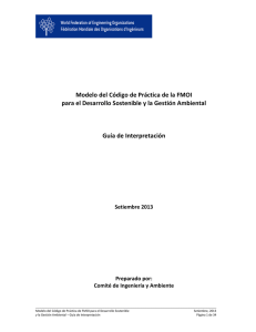 Modelo del Código de Práctica de la FMOI para el