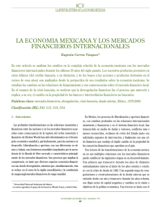la economia mexicana y los mercados financieros