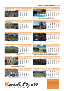 calendario laboral 2015 - Asesoria Poyato Lanzarote
