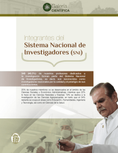 Integrantes del Sistema Nacional de Investigadores (sni)