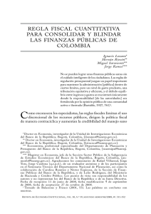 Regla fiscal cuantitativa - Revista de Economía Institucional