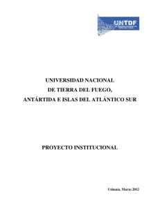 UNIVERSIDAD NACIONAL DE TIERRA DEL FUEGO, ANTÁRTIDA