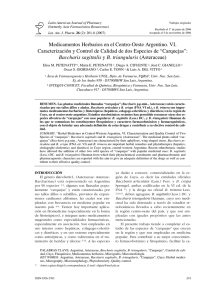 Baccharis sagittalis - Latin American Journal of Pharmacy