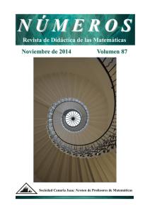 Revista de Didáctica de las Matemáticas Noviembre de 2014