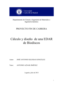 Cálculo y diseño de una EDAR de Biodiscos - e