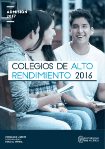 admision 2017 - Universidad del Pacífico