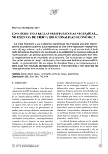 ZoNa Euro: unas reglas presupuestarias necesarias…