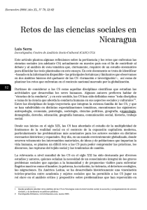 Retos de las ciencias sociales en Nicaragua