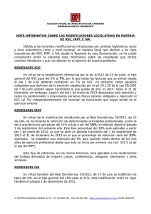 Nota informativa - Demarcación de Lanzarote
