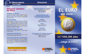 EL EURO EL EURO - Gobierno de Aragón