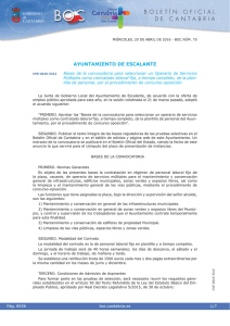 Bases de la convocatoria - Boletín Oficial de Cantabria