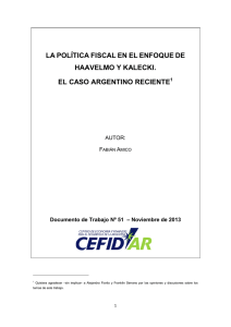 La política fiscal y el crecimiento argentino reciente - CEFID-AR