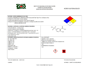 ácido sulfosalicilico 65 - Instituto Nacional de Rehabilitación