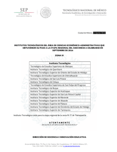 TECNOLÓGICO NACIONAL DE MÉXICO