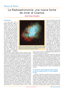 La Radioastronomía: una nueva forma de mirar al Cosmos