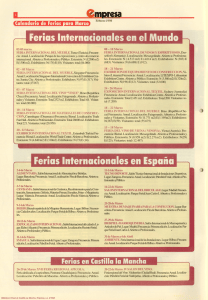 Ferias Internacionales en el Mundo Ferias Internacionales en Españá