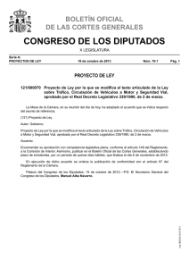 Proyecto de ley - Congreso de los Diputados