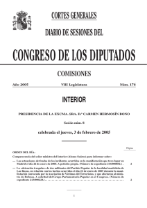 Comparecencia - Congreso de los Diputados