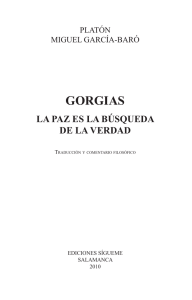 gorgias - Ediciones Sígueme