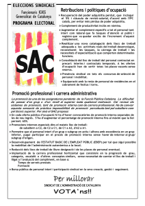 Per millorar - SAC - Sindicat de l`Administració de Catalunya