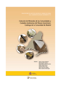 Catálogo de minerales de la Comunidad de Madrid en el Museo