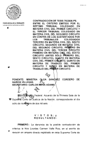 materia civil del primer circuito y