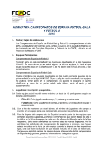Fútbol 5 - Federación Española de Deportes para Ciegos
