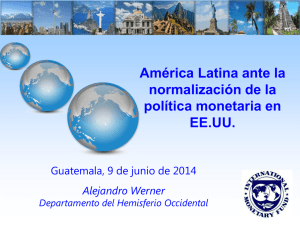 América Latina ante la normalización de la política monetaria en EE