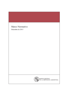 Marco Normativo - del Banco Central de la República Argentina