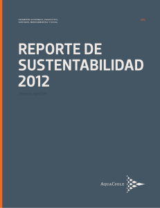 Reporte de Sustentabilidad 2012