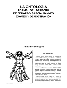 La ontología formal del derecho de Eduardo García Máynes