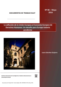 Un desafío para Europa - Universidad de Alcalá