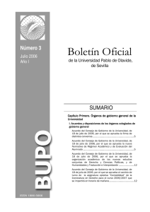 Boletín Oficial - Universidad Pablo de Olavide, de Sevilla