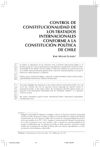 Control de constitucionalidad de los tratados internacionales