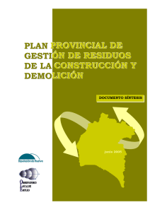 plan provincial de gestión de residuos de la construcción y demolición