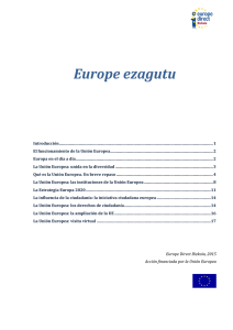 Europe ezagutu - Europe Direct Bizkaia