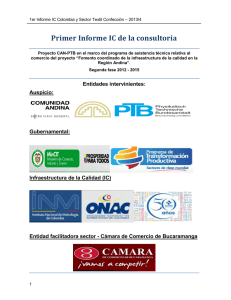1er Informe IC Colombia y Sector Textil Confección – 2013/4