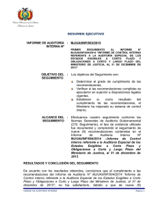 Informe de Auditoria N° MJ/UAI/INF/003/2015