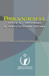 bibliografía sobre el ombudsman e instituciones afines