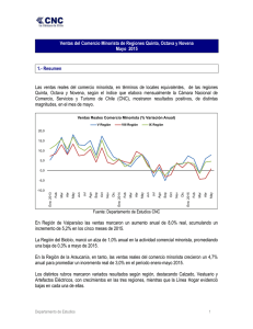 Informe Comercio Regiones- Mayo 2015