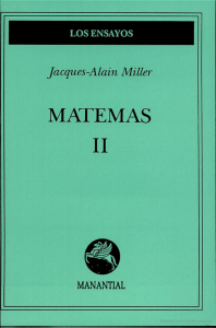 Miller, J-A.(1994). Matemas II. Manantial