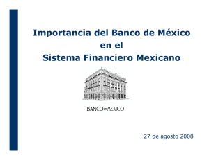 Importancia del Banco de México en el Sistema Financiero