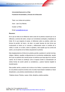 Los Límites de la práctica - 11º Congreso Argentino y 6º