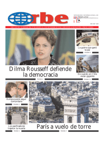 Dilma Rousseff defiende la democracia París a